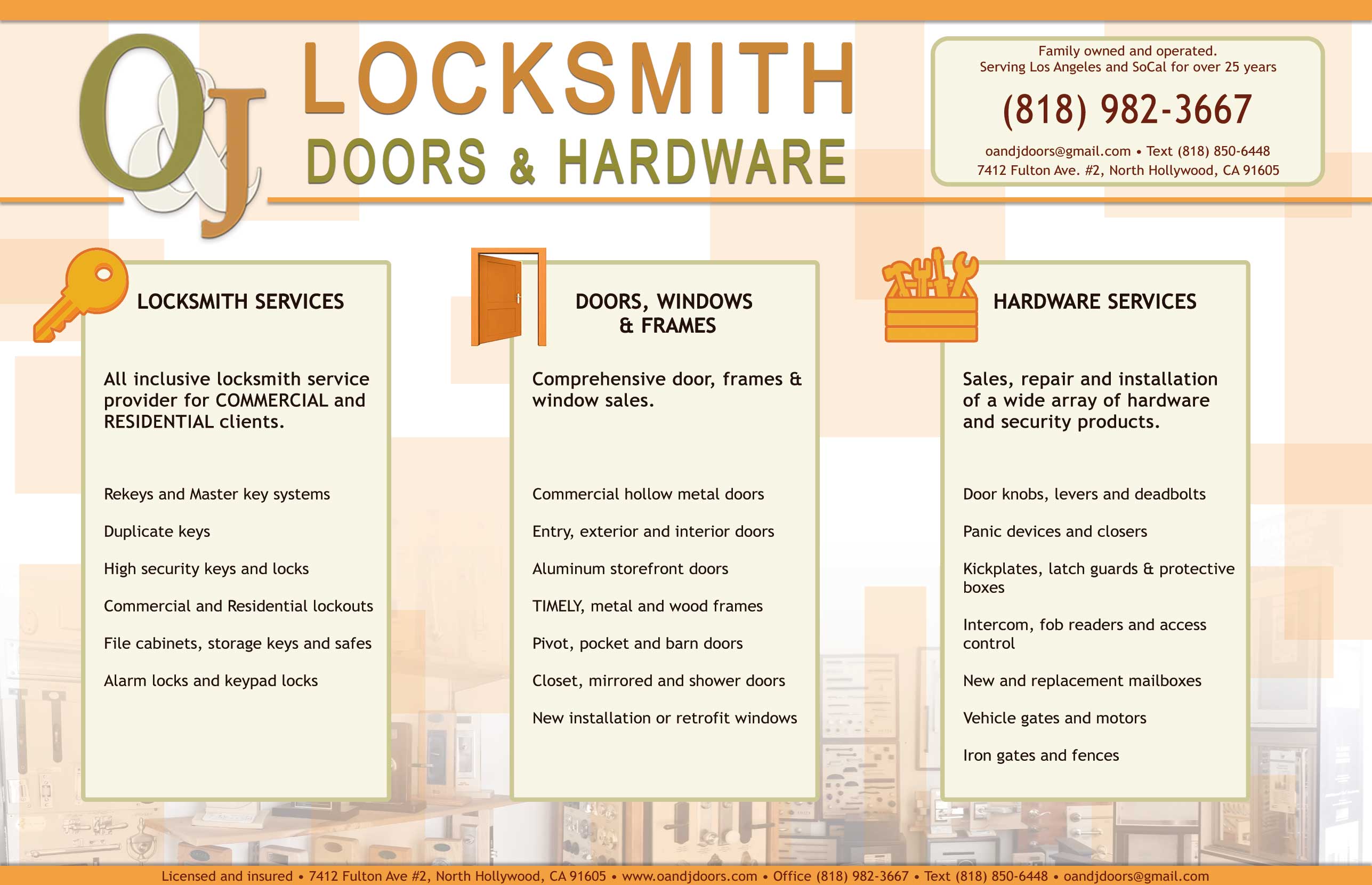 O & J Locksmith Doors
